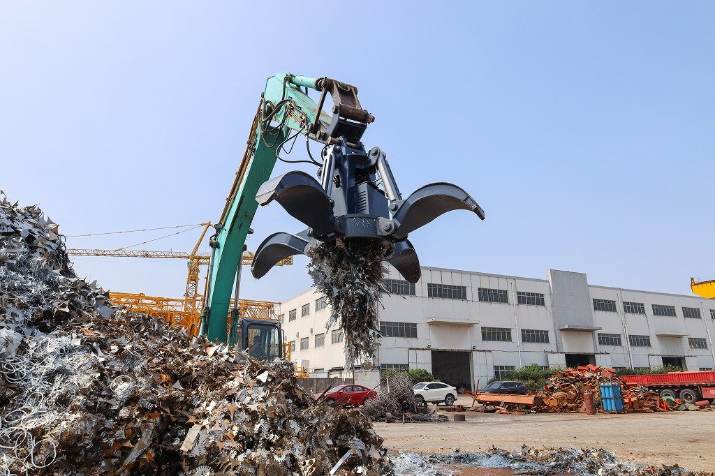 magnet orange peel grapple