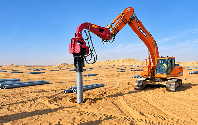 solar pile driver solar pile driver
